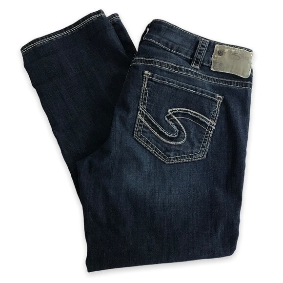 Ecko Red Denim Distressed Studded Back Pocket Straight Leg Jeans Women's Size 22 - Picture 3 of 16